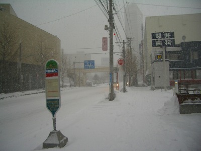 札幌は雪