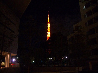 東京タワーが